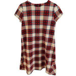 Vineyard Vines Girls' Nantucket Tartan Knit Dress Size 16